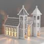 Preview: Deko Kirche 34cm