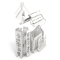 Preview: Deko Kirche 34cm